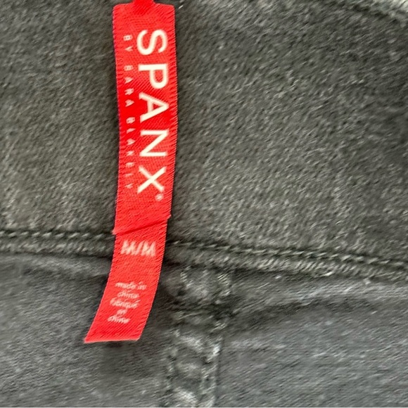 Spanx Black Denim Leggings Jeggings Size Medium - Picture 5 of 8